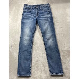 BKE Jake Straight Jeans Mens 32x34 Blue Medium Wash Stretch Denim